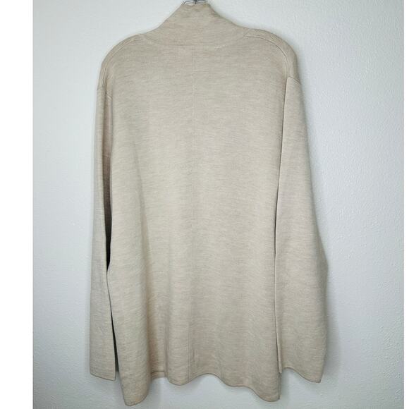 The Row Chopok Cream Double Breasted Wool & Silk Cardigan Sweater Jacket L - Picture 6 of 13